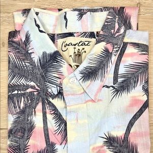 Tropical Sunset Button Down Shirt